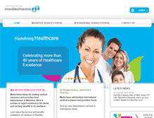 Tablet Screenshot of medschemeinternational.com